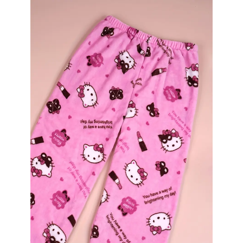 Hey Kitty Pyžamo Kalhoty - Pink Cosmetics