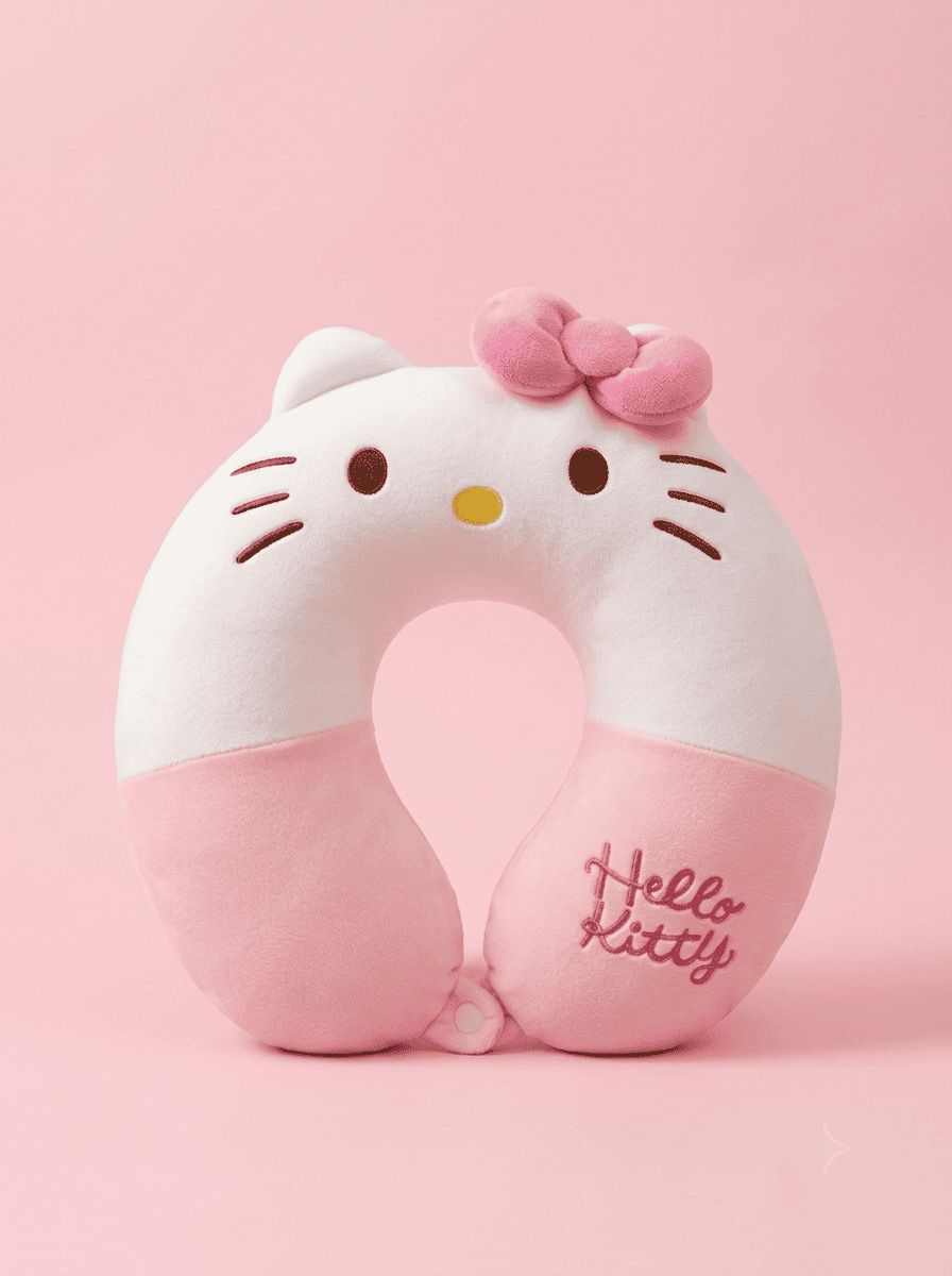 Hey Kitty cestovní polštářek na krk