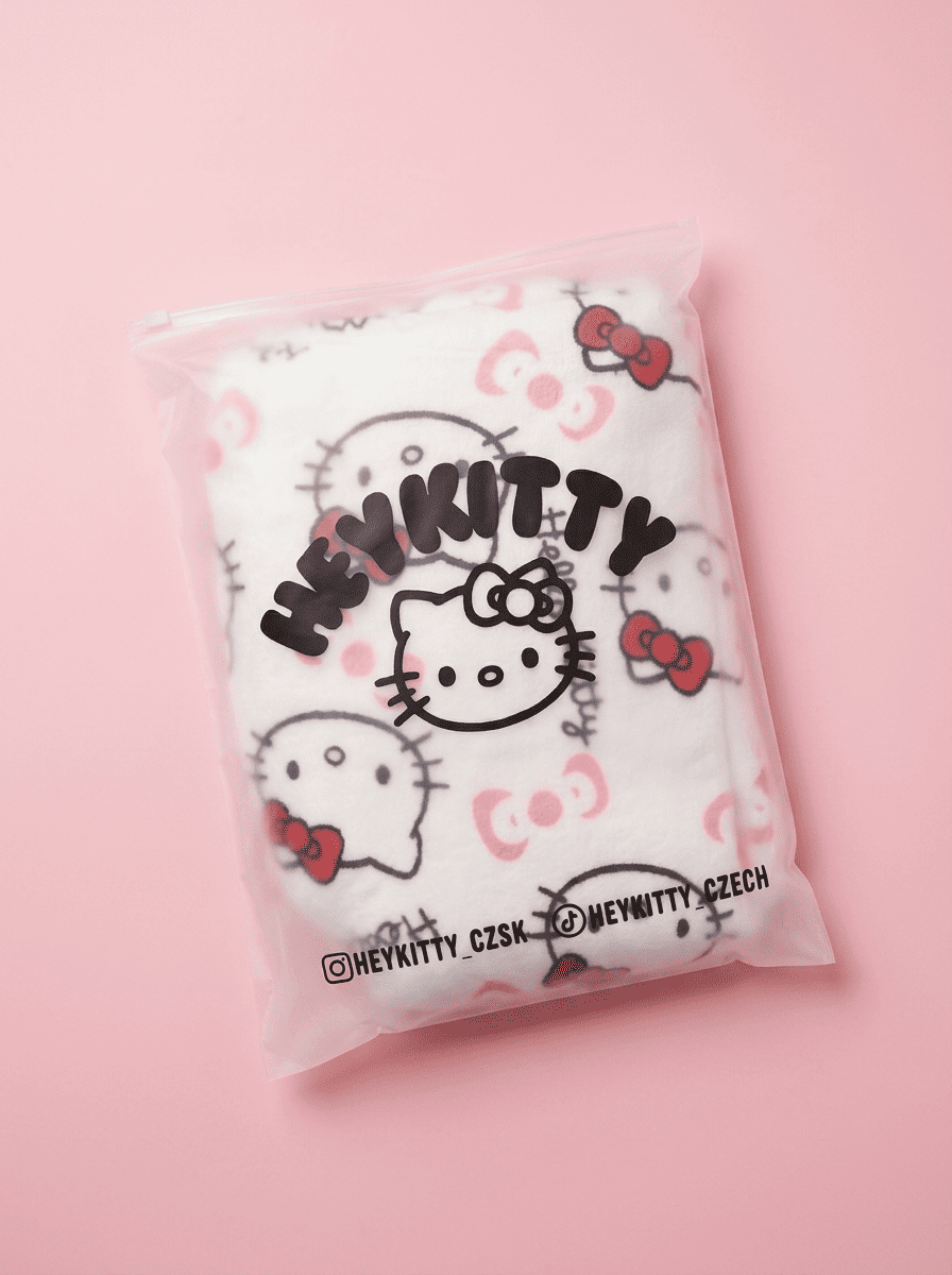 Hey Kitty Pyžamo Kalhoty - White/Bílé