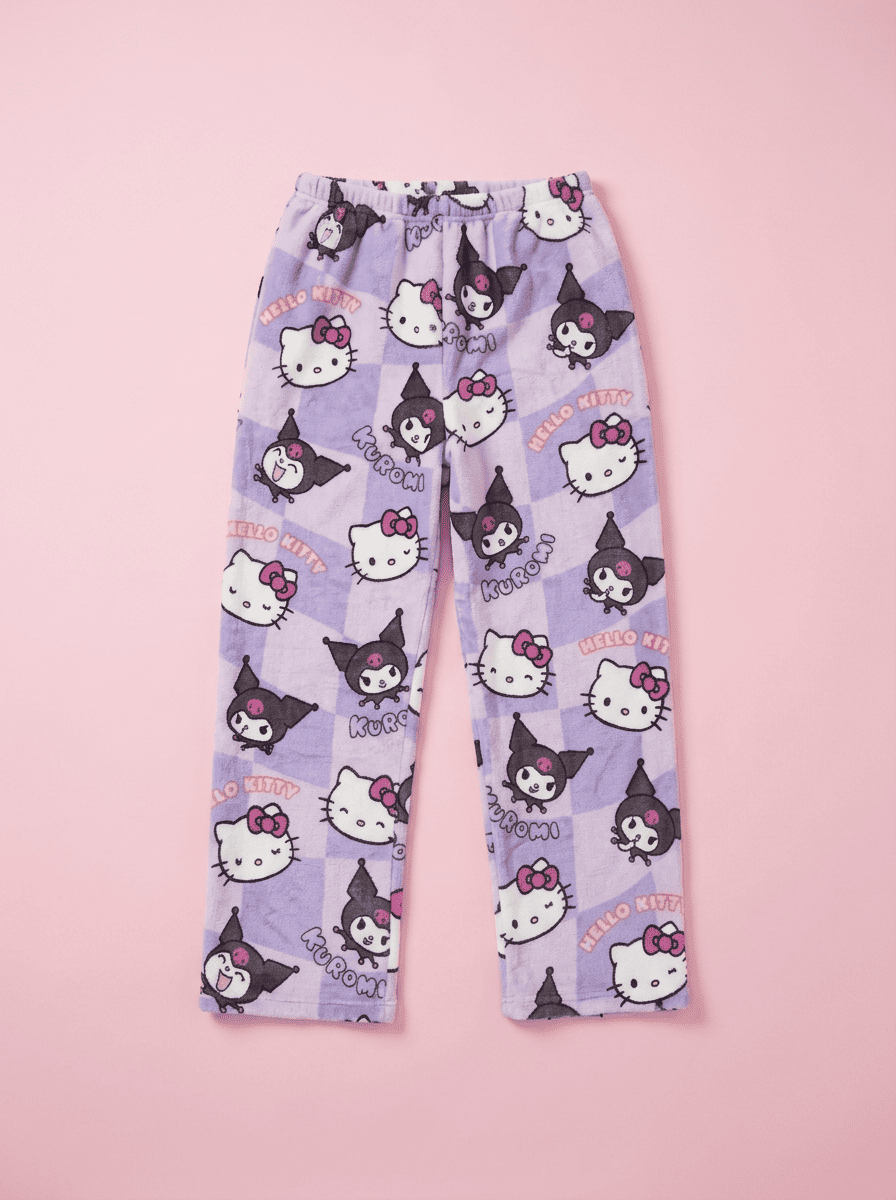 Hey Kitty Pyžamo Kalhoty - Fialová/Purple