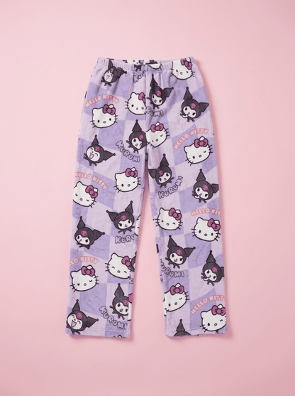 Hey Kitty Pyžamo Kalhoty - Fialová/Purple